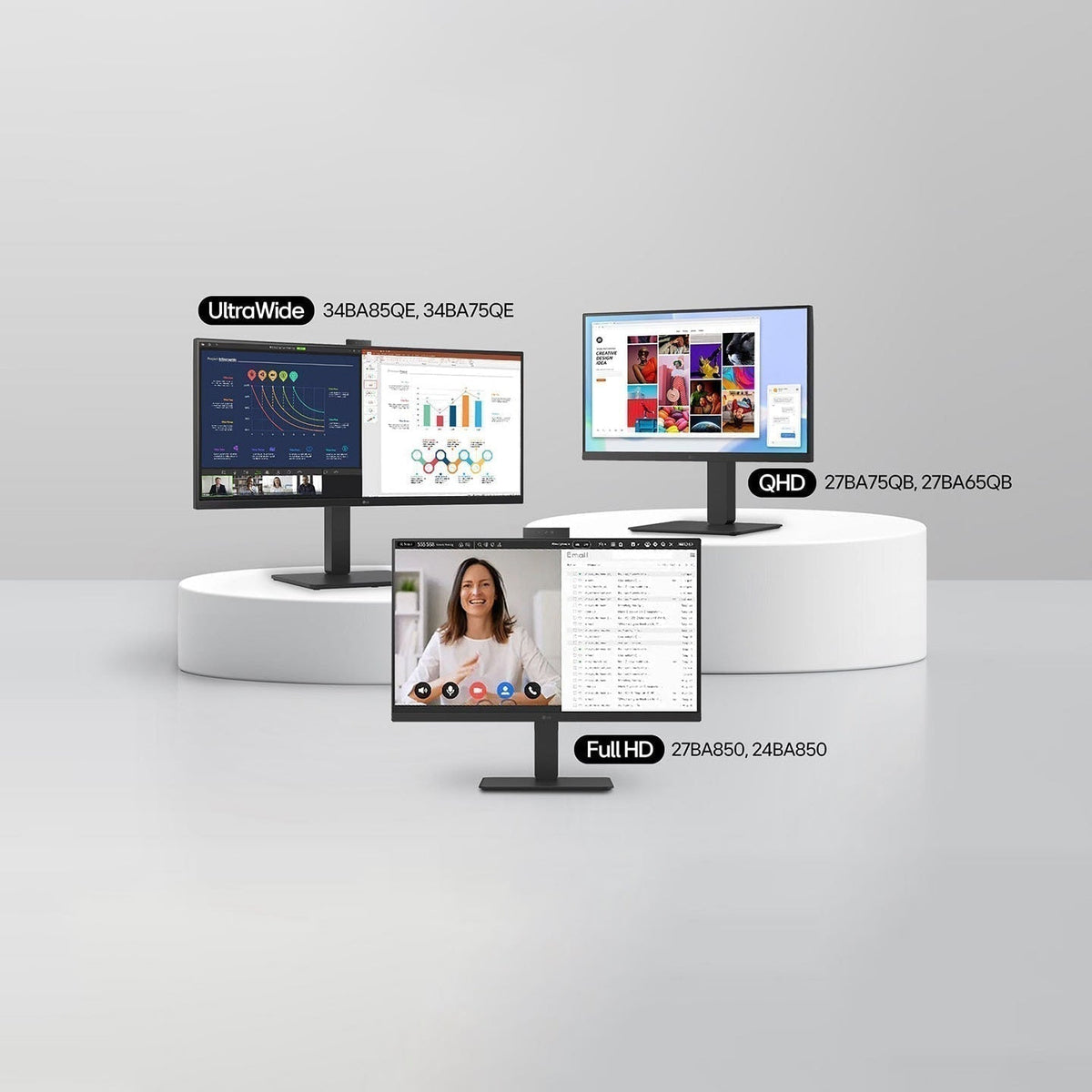 LG Unveils New Business Monitors for Productivity and Comfort