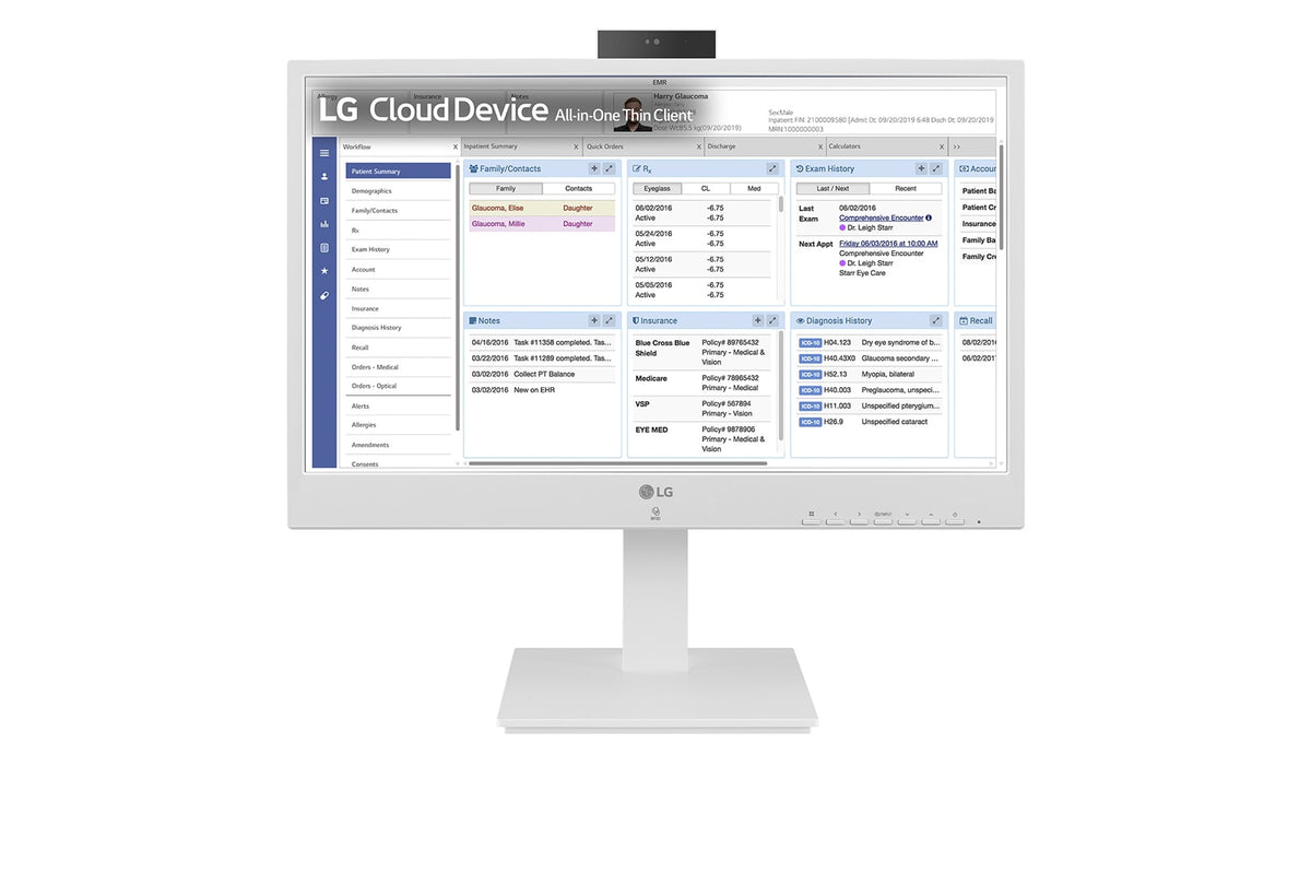 24" All-in-One Thin Client for Healthcare with Webcam & Speaker