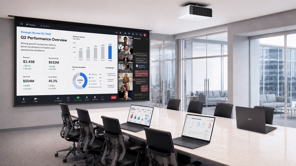 LG Monitors and PCs in a Conference & Meeting Room
