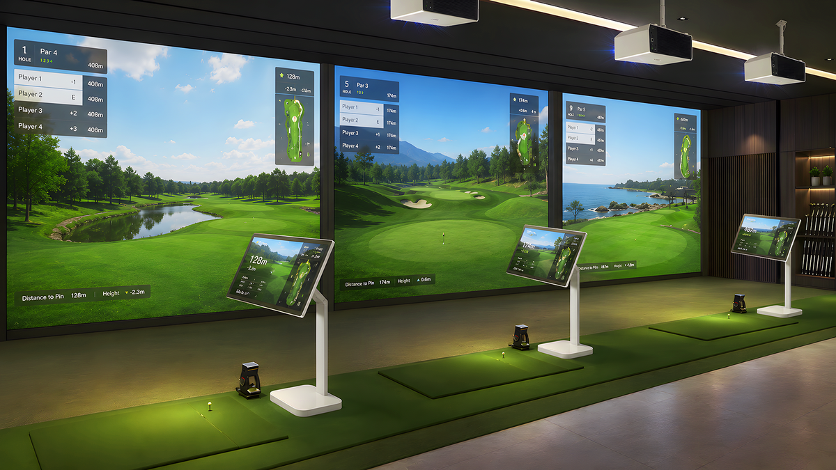LG Monitors and PCs in an Entertainment space