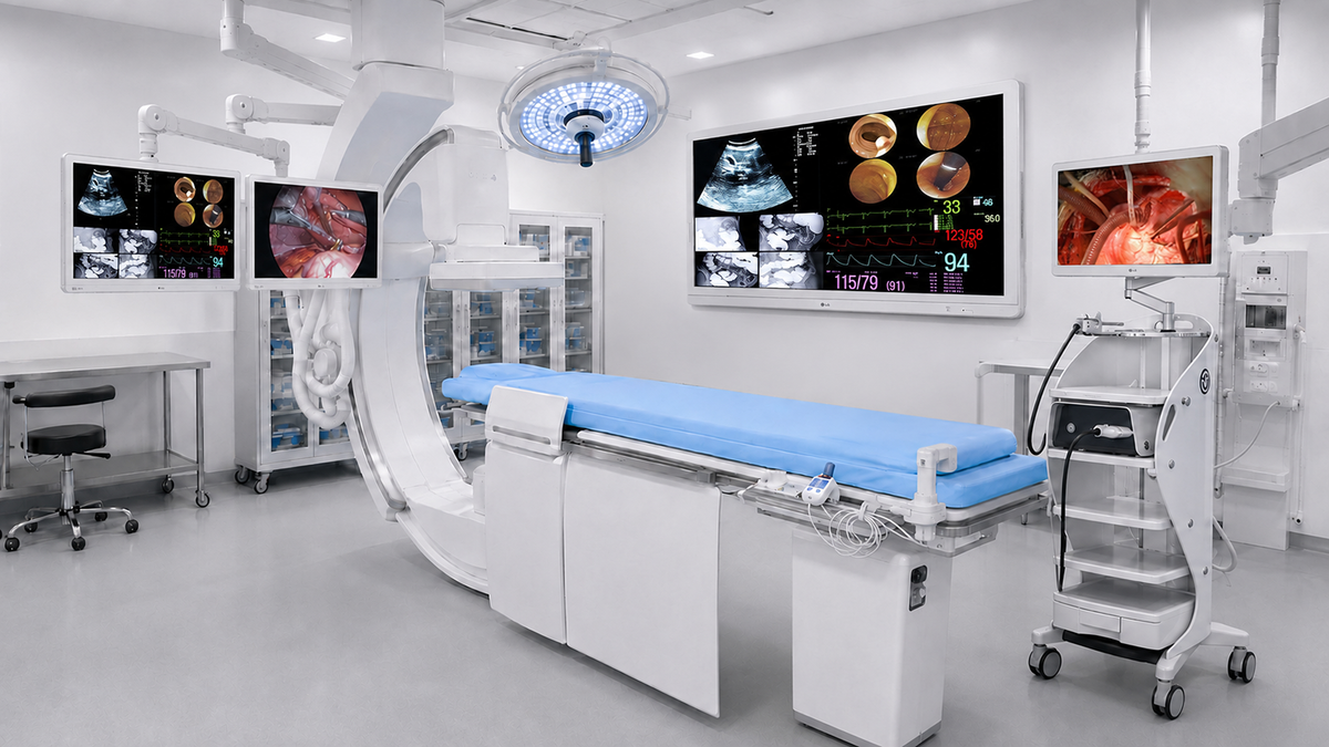 LG Monitors and PCs in an Operating Room
