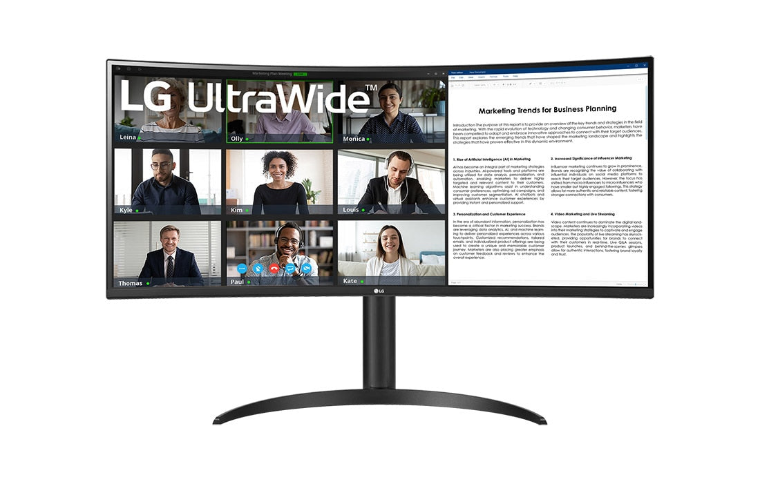 34" UltraWide QHD Curved monitor with USB Type-C™