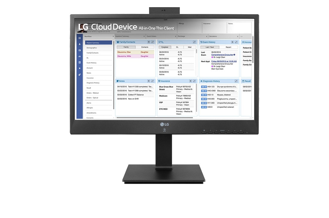 24" All-in-One Thin Client with webcam & speaker
