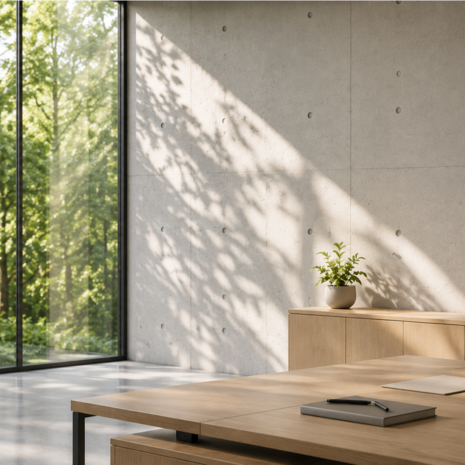 Sustainable interior and nature imagery representing TCO certification