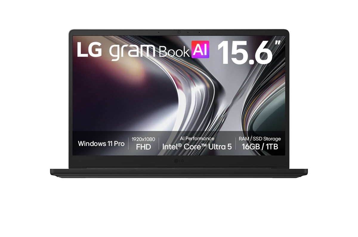 15.6-inch LG gram Book, Windows 11 Pro, Lightweight Dual AI Laptop, Intel® Core™ Ultra 5, IPS Display