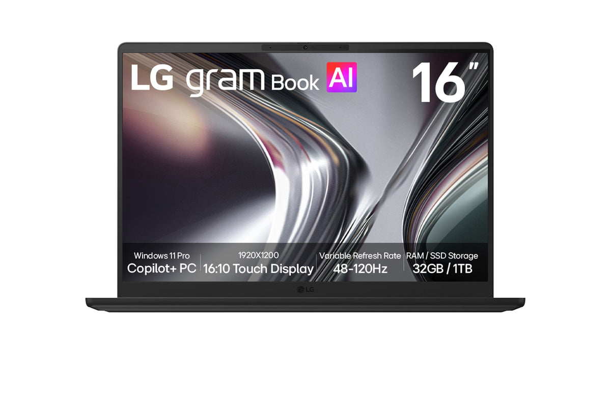 16-Inch LG gram Book;Copilot+ PC, Windows 11 Pro, Lightweight Dual AI Laptop, AMD Ryzen™, IPS Display