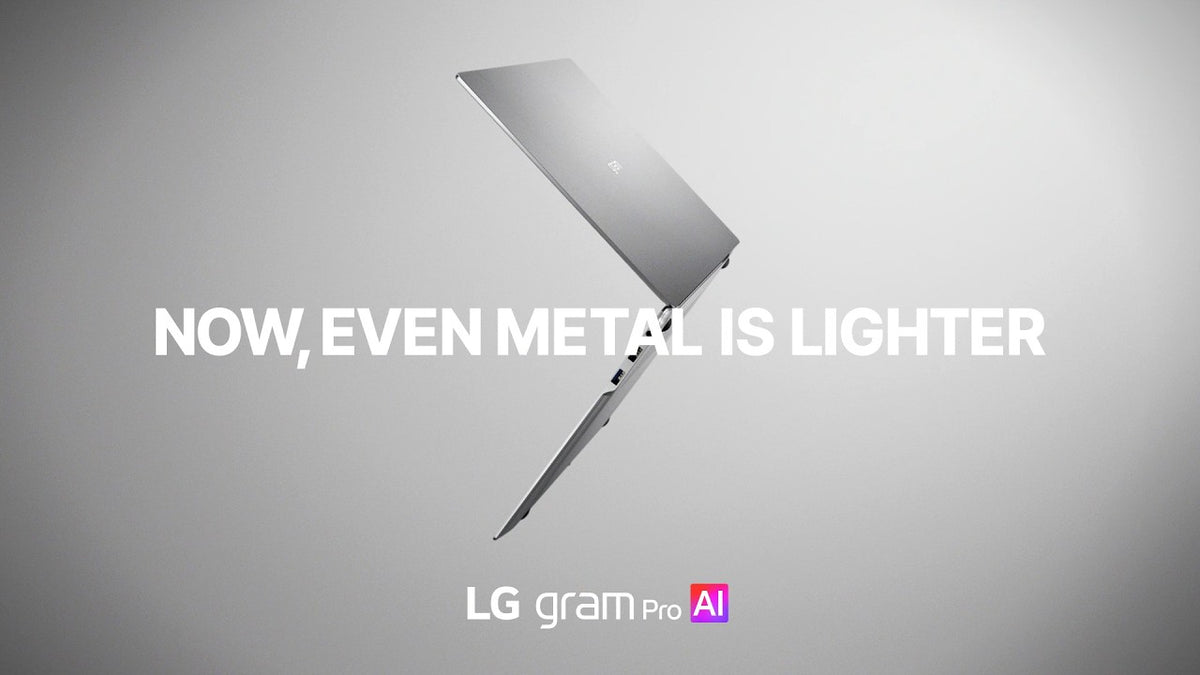 Now, even metal is lighter—redefining the lightweight laptop with Aerominum™.
Feel the real durability of metal, reimagined for LG gram Pro’s signature lightness.