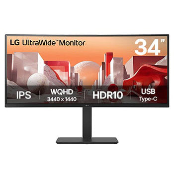 34-inch UltraWide QHD Curved IPS Monitor with USB Type-C™