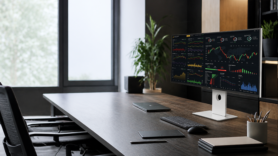 A custom LG all-in-one PC on the desk