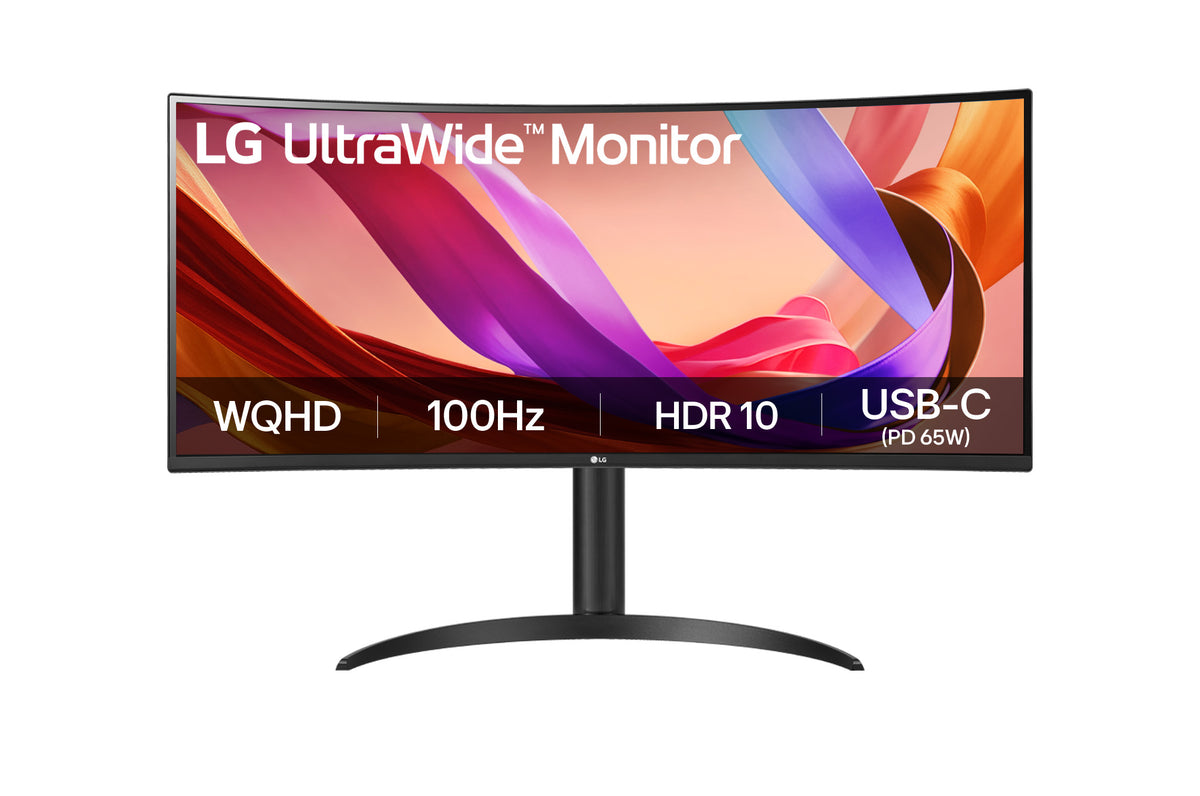 34-inch UltraWide™, WQHD Curved (1800R) 100Hz Monitor with USB-C