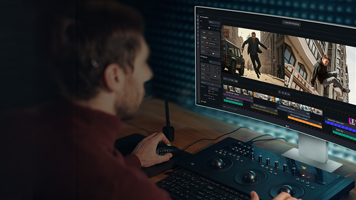 LG Monitor for professional video editing and high-precision content creation